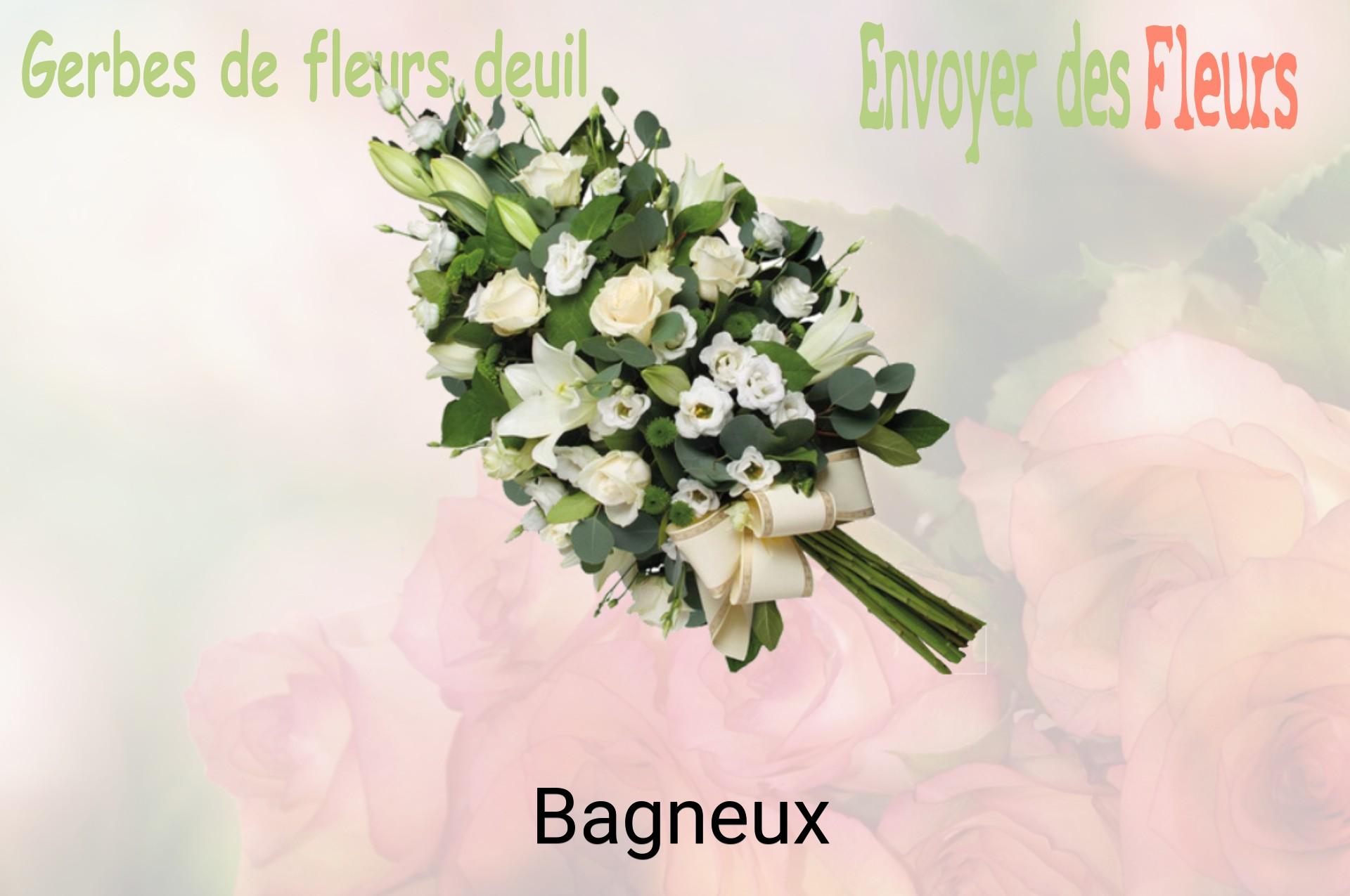 Gerbe de fleurs de deuil livrée à Bagneux